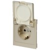 Миниатюра фото розетка эра arktik 16-2103-04 с заземлением 2p+e schuko со шторками с крышкой 16а-250в шампань б0070437 | 220svet.ru