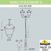 Миниатюра фото парковый фонарь fumagalli nebo ofir/simon 2l  u33.202.r20.ayh27 | 220svet.ru