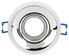 Миниатюра фото светильник встраиваемый декоративный эра kl103 wh/ch под лампу mr16 gu5.3 белый/хром б0056353 | 220svet.ru