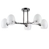Миниатюра фото потолочная люстра lumion kendall 6513/5c чёрная | 220svet.ru