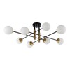 Миниатюра фото потолочная люстра crystal lux pl8 black | 220svet.ru