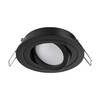 Миниатюра фото встраиваемый светильник поворотный novotech morus 371018 черный | 220svet.ru