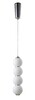 Миниатюра фото подвесной светильник crystal lux desi sp4 chrome/white | 220svet.ru