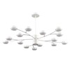 Миниатюра фото потолочная люстра на штанге lumion torina 8265/15 белый | 220svet.ru