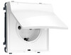 Миниатюра фото розетка с/з с шторками и защитной крышкой ambrella volt quant pro sigma ms108010 | 220svet.ru