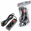Миниатюра фото удлинитель uniel 2гн х 3м с/з s-gcu2-3b black ul-00010011 | 220svet.ru