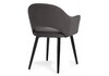 Миниатюра фото стул апри микровелюр графитовый / черный глянец | 220svet.ru