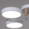 Миниатюра фото светильник потолочный reluce 03322-0.3-06 wh+wood | 220svet.ru