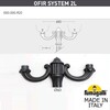 Миниатюра фото парковый фонарь fumagalli nebo ofir/globe 400 2l g40.202.r20.aye27 | 220svet.ru