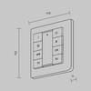 Миниатюра фото панель управления 8-ми клавишная dali maytoni lighting control 721053 | 220svet.ru