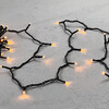 Миниатюра фото гирлянда нить 10м экстра тепло-белая 220в, 100 led, провод черный каучук 2,3мм, ip65 ltc eco100-1-2eww | 220svet.ru