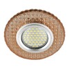 Миниатюра фото встраиваемый светильник fametto luciole dls-l143 gu5.3 glassy/light tea | 220svet.ru