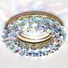 Миниатюра фото встраиваемый светильник ambrella light crystal k206 multi/g | 220svet.ru