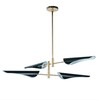 Миниатюра фото люстра на штанге inodesign beam black 54.424 | 220svet.ru