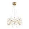 Миниатюра фото подвесная люстра светодиодная хрустальная freya elara fr5591pl-l36bs | 220svet.ru