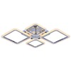 Миниатюра фото потолочная светодиодная люстра profit light 8075/2+2 chr | 220svet.ru
