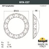 Миниатюра фото уличное бра fumagalli rita 1t3.000.000.vye27 | 220svet.ru