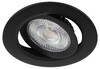 Миниатюра фото светильник светодиодный встраиваемый эра kl led 25a-5 3k bk set 10 5вт 3000к круглый поворотный черный набор 10 шт б0070935 | 220svet.ru