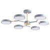 Миниатюра фото потолочная светодиодная люстра lumion brad 5651/99cl серая | 220svet.ru