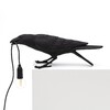 Миниатюра фото настольная лампа bird black playing | 220svet.ru
