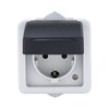 Миниатюра фото розетка lk studio одинарная с з/к, ef600g, 16a (серый) 80007 | 220svet.ru