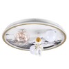 Миниатюра фото потолочный светодиодный светильник lumion atlas 6507/88cl белый, золотой | 220svet.ru