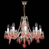 Миниатюра фото подвесная люстра artglass rosana viii. vino rozalin | 220svet.ru